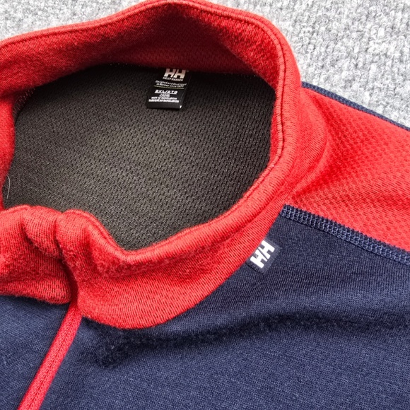 Helly Hansen Men's 2XL Lifa Merino Midweight Half Zip Base Layer Shirt - Navy - Picture 2 of 7